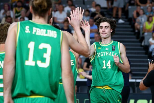 NBA player Josh Giddey for the Australian basketball team. –FIBA BASKETBALL