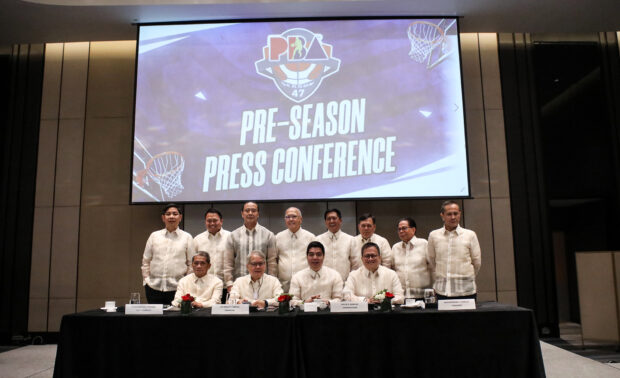 FILE–Members of the PBA Board of Governors. –PBA IMAGES
