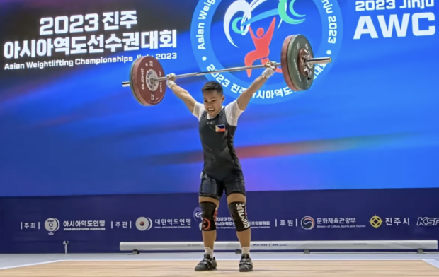 elreen ando asian championships 2023 women's 59kg snatch