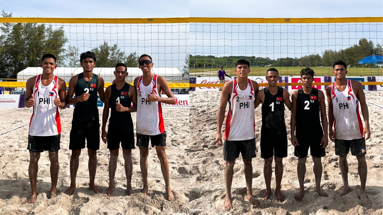 Philippine men’s beach volleyball teams. –PNVF PHOTO