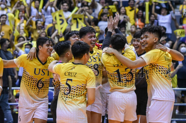 UST Tiger Spikers are back in the UAAP men's volleyball Finals. –UAAP PHOTO