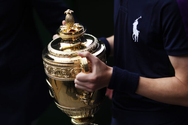 Wimbledon grand slam trophy