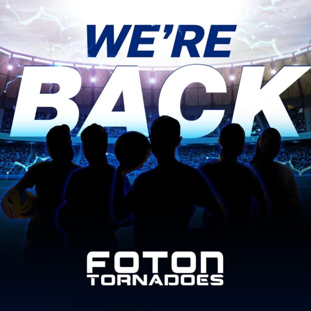 Foton Tornadoes announce their return to the volleyball scene. 