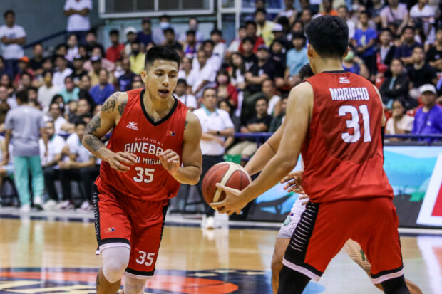 PBA draft aspirant Kim Aurin playing for Ginebra in PBA on Tour.