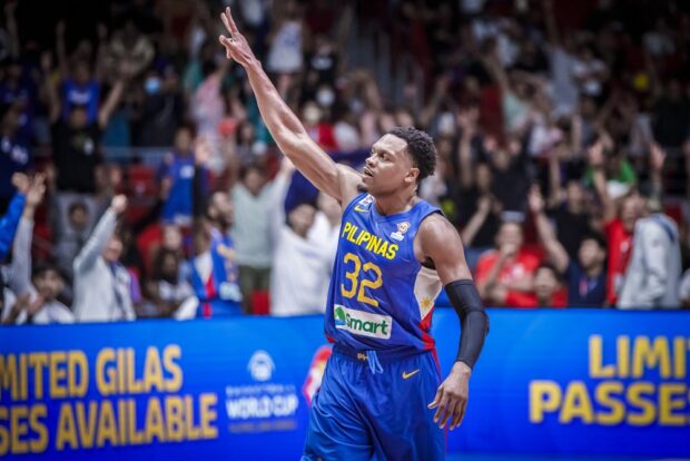 Justin Brownlee is set to flfly in after completing health protocols in the United States. —FIBA.COM