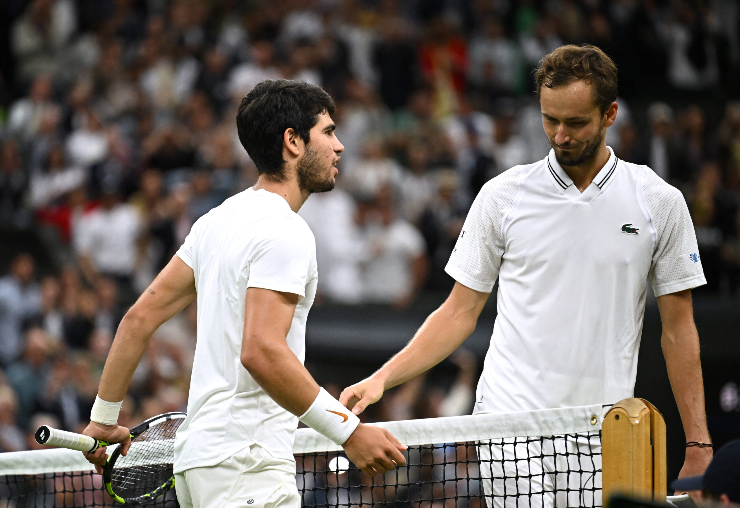 Carlos Alcaraz Wimbledon Grand Slam Tennis Daniil Medvedev