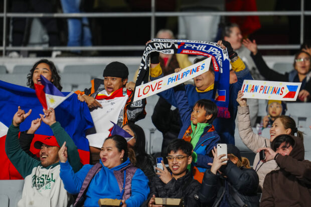 Philippines fans cheer Women's World Cup Eden Park New Zealand