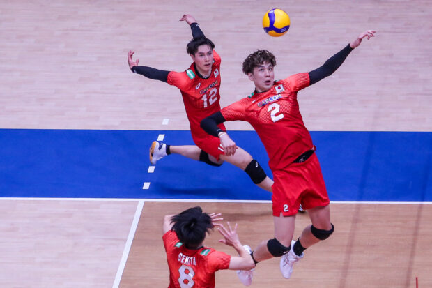 Team Japan in the Volleyball Nations League (VNL). –MARLO CUETO/INQUIRER.net