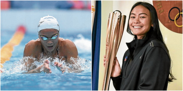 Kayla Sanchez, here working out in thepool at PhilSports last year, finally gets her much-awaited World Aquatics clear- ance. —PHOTOS BY JUNE NAVARRO, PSI