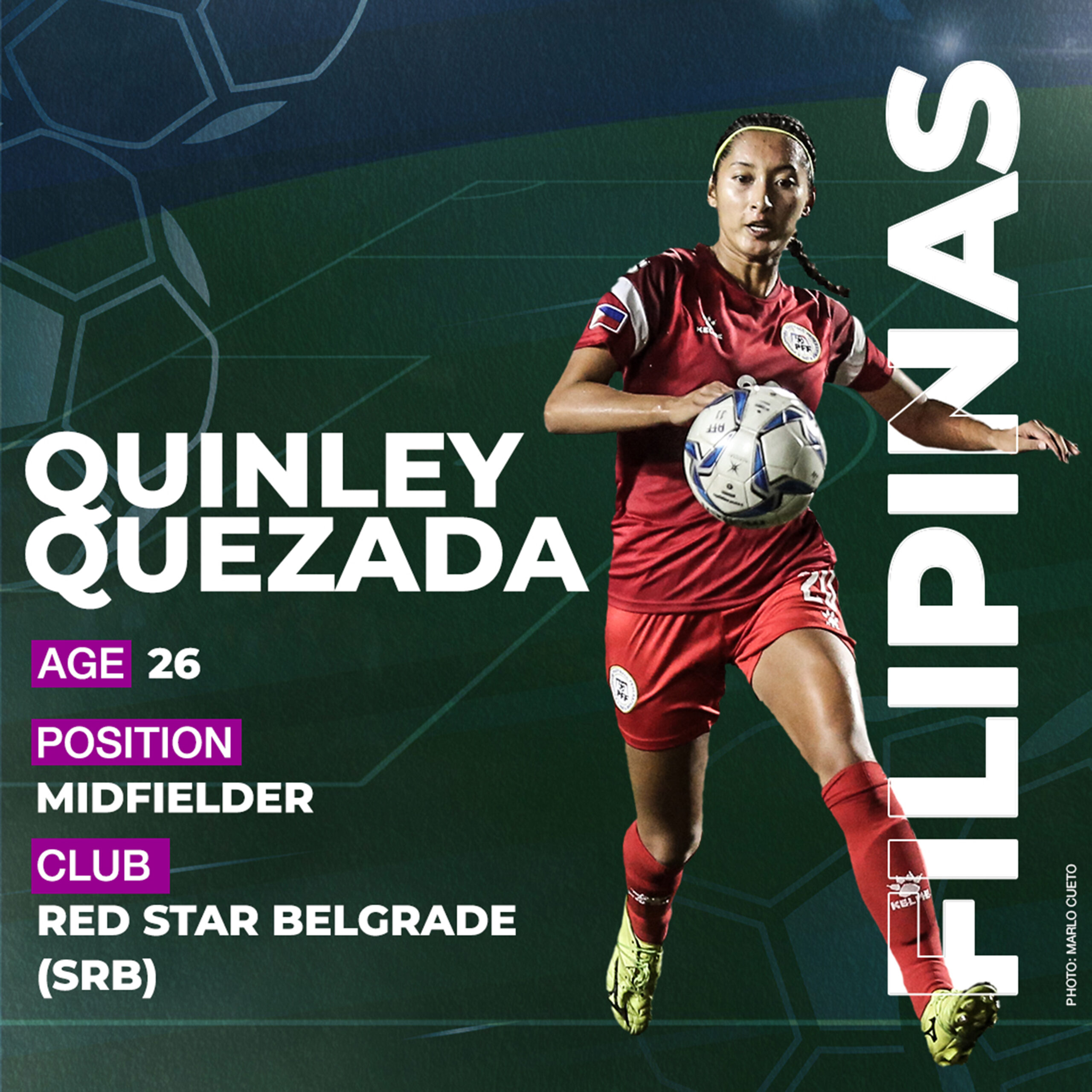 Quinley Quezada de Filipinas Copa Mundial Femenina de la FIFA 