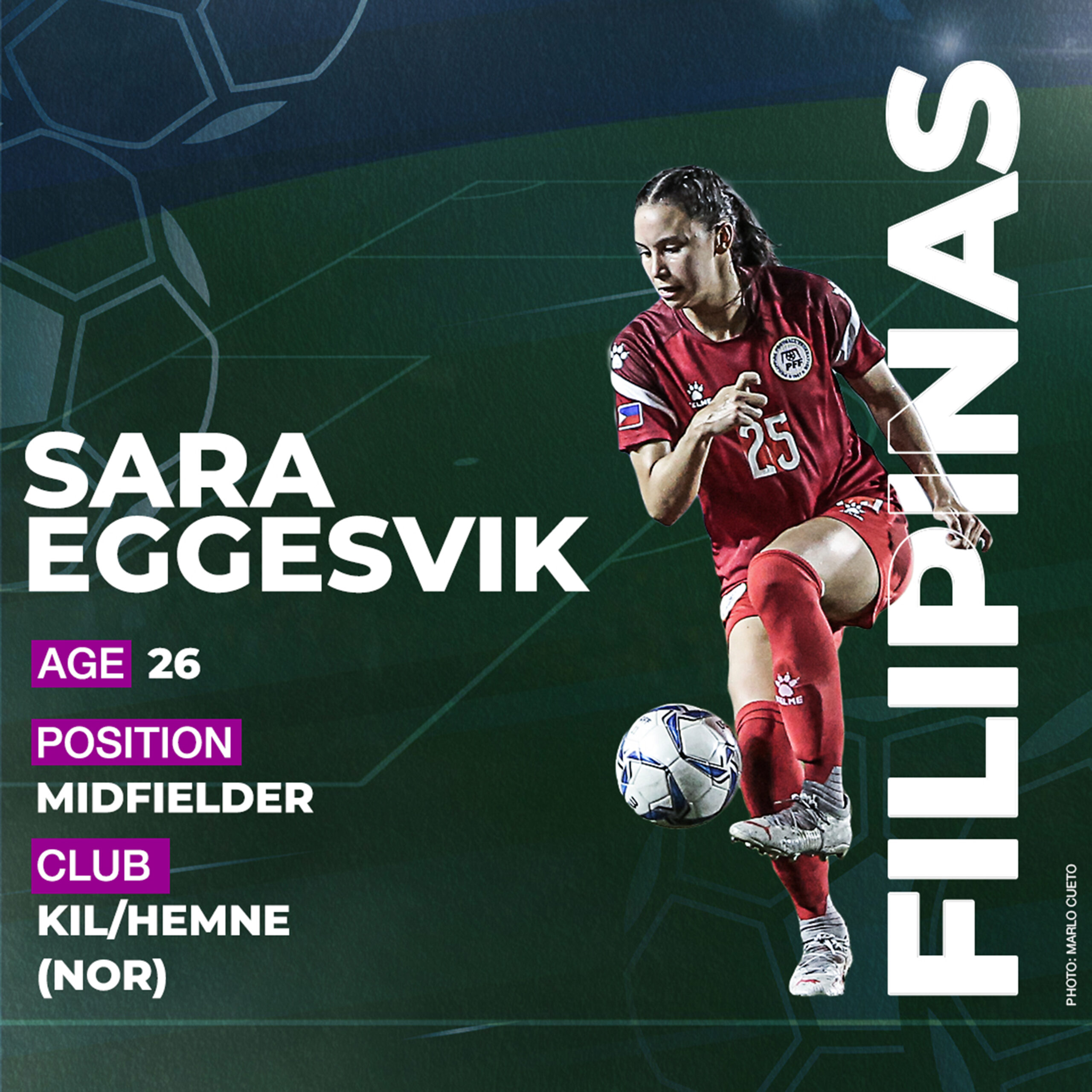 Sara Eggesvik de Filipinas Copa Mundial Femenina de la FIFA 