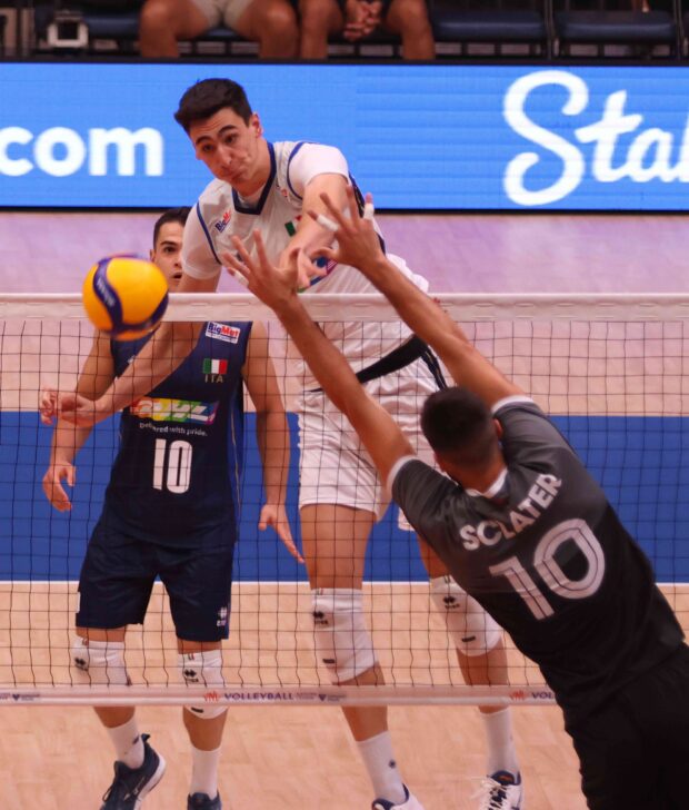 Fan-favorite Michieletto Alessandro hammers a point for Italy. —CONTRIBUTED PHOTO
