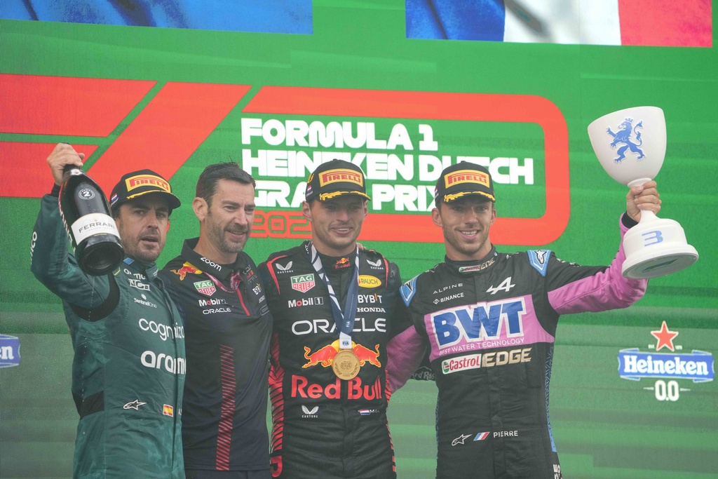 F1: Max Verstappen Wins Rainy Dutch Grand Prix To Equal Sebastian ...