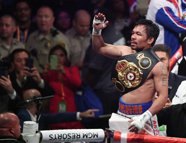 Manny Pacquiao wants to shoot for Olympic glory in Paris. —AFP