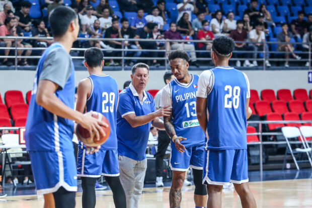 Gilas Pilipinas coach Tim Cone during the team's opening training with the Gilas Women's team on Thursday at Philsports Arena.