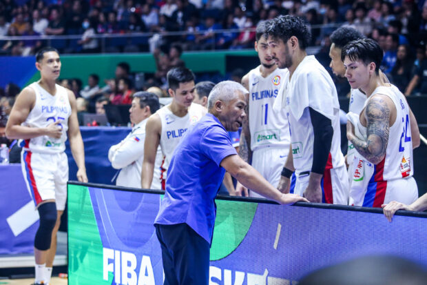 Gilas Pilipinas coach Chot Reyes.