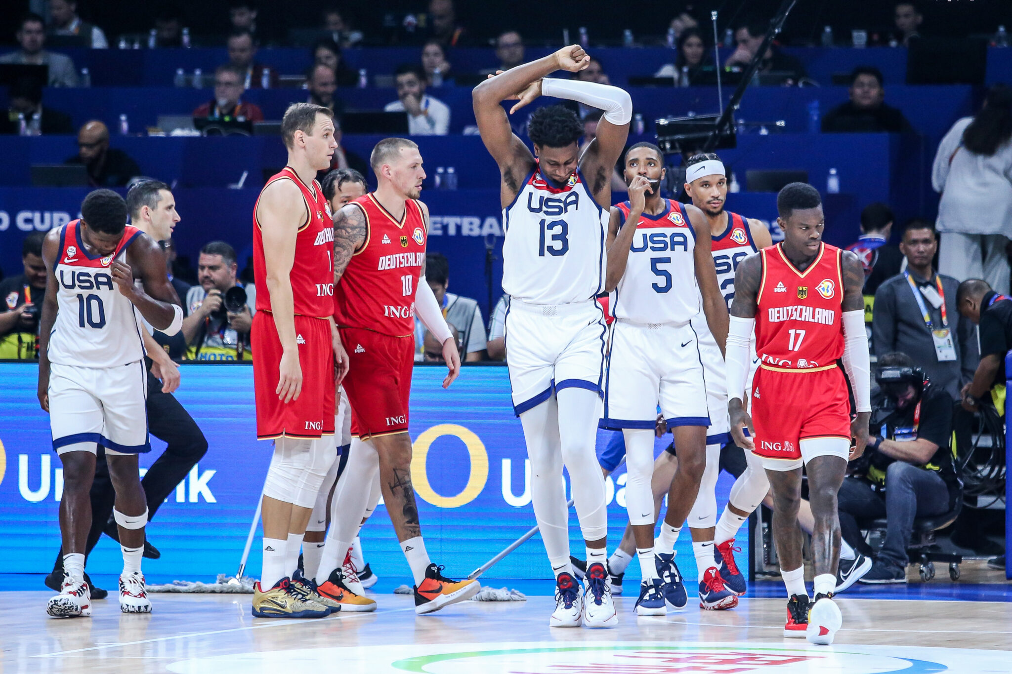 Team USA defense rested and that means there's no Fiba World Cup title