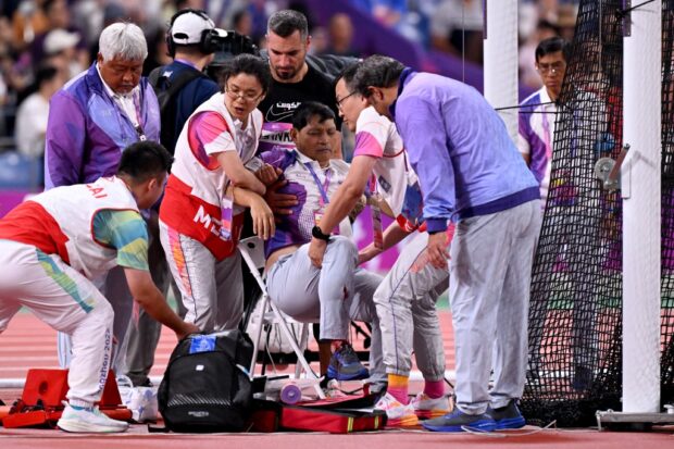 Asian Games official injury