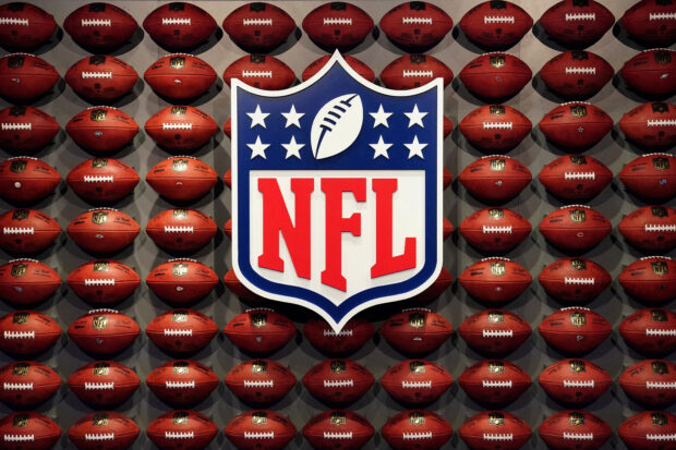 FILE PHOTO: The NFL logo is pictured at an event in the Manhattan borough of New York City, New York, U.S., November 30, 2017.
