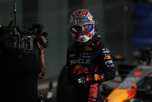 Red Bull driver Max Verstappen of the Netherlands walks aftter the qualifying session ahead of the Qatar Formula One Grand Prix at the Lusail International Circuit in Lusail, Qatar, Friday, Oct. 6, 2023.