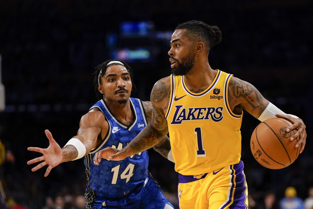 NBA: D'Angelo Russell comes up big in Lakers' win over Magic | Inquirer ...