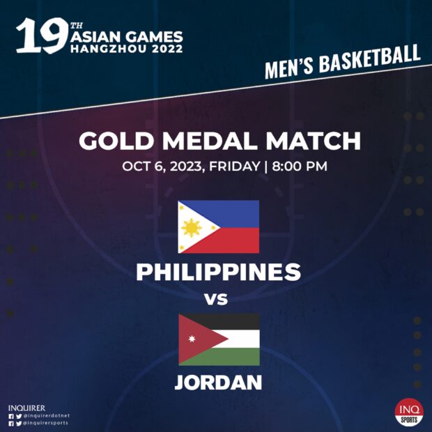 Asian Games men's basketball final: Gilas Pilipinas vs Jordan
