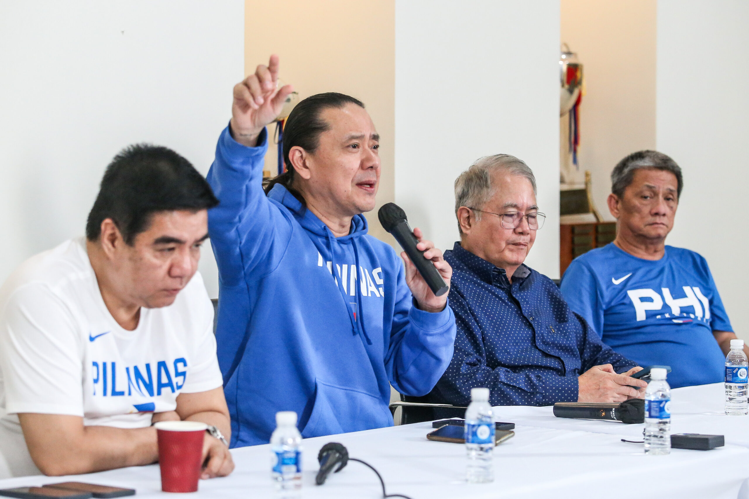 Alfrancis Chua stresses a point during the press conference.