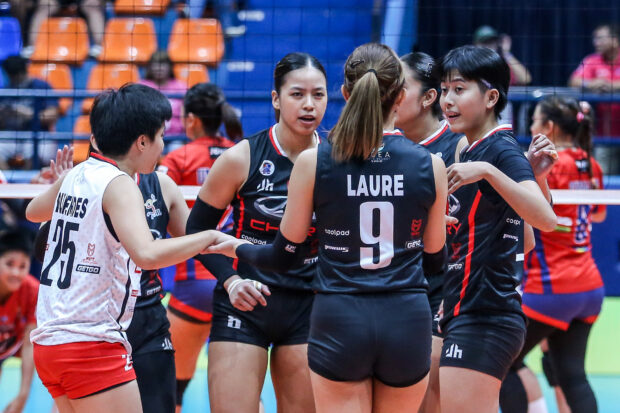 Eya Laure and the Chery Tiggo Crossovers in the PVL All-Filipino Conference.