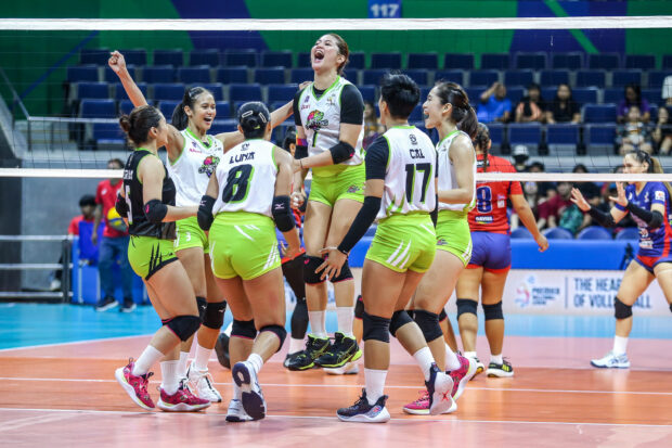 New PVL team Nxled wins its debut game in the 2023 All-Filipino Conference. –MARLO CUETO/INQUIREr.net