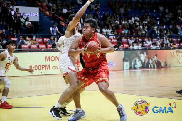 NCAA Jessie Sumoda bodies the defense in the post against the EAC Generals.