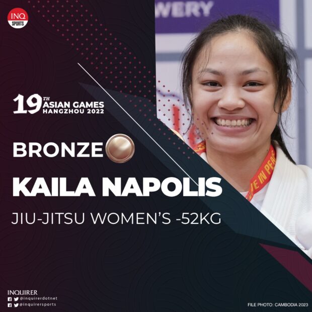 Kaila Napolis salvages jiu-jitsu bronze in Asian Games