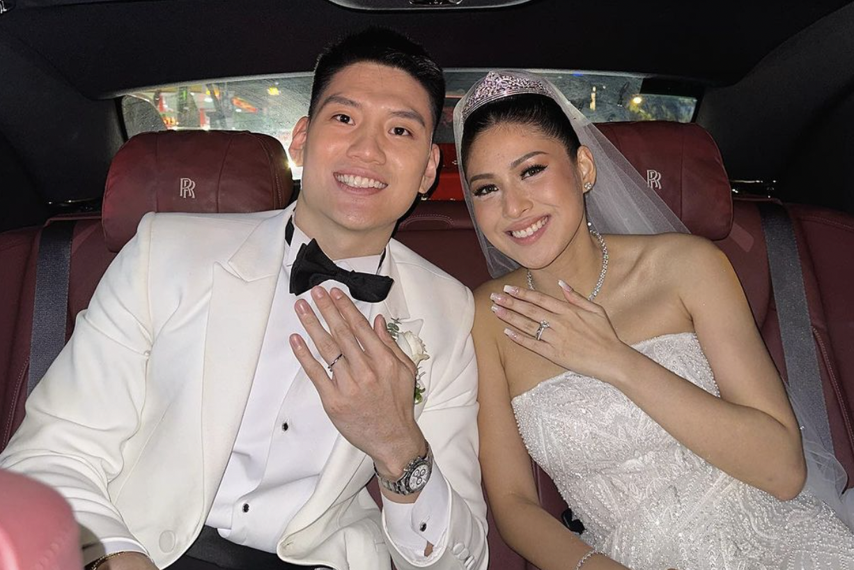 Newly-wedded couple Jeron Teng and Jeanine Beatrice Tsoi.