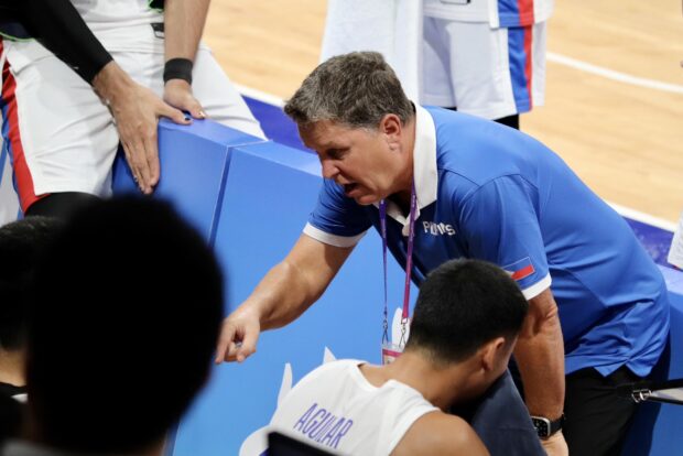 Gilas Pilipinas coach Tim Cone in the Asian Games