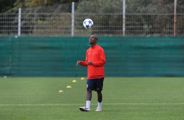 (FILES) FC Basel's Ivorian midfielder Gilles Yapi Yapo heads the ball during the final training session one day ahead of the second UEFA Champions League group E match between FC Basel 1893 and  FC Bayern Munich in Basel on September 27, 2010.