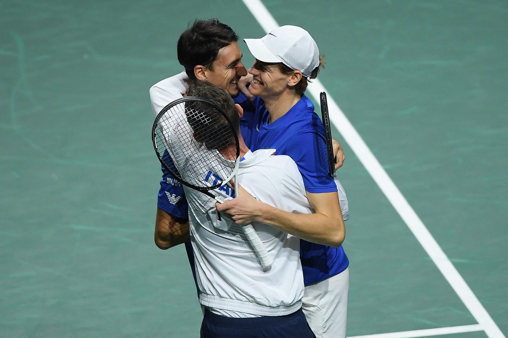 ‘Proud’ Sinner twice beats Djokovic to send Italy into Davis Cup final