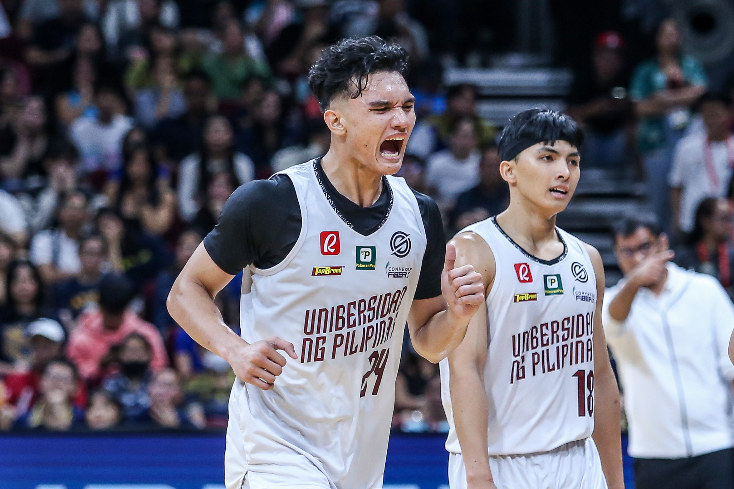 Up bertarung dengan aladi marunes dalam permainan 1 turnamen bola basket pria 86 penangkapan.