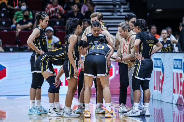 UST Growling Tigresses in Game 1 of the UAAP women's basketball finals. 