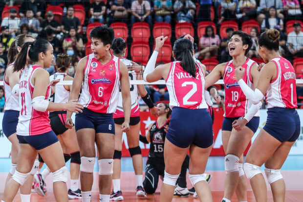 Tots Carlos leads Creamline Cool Smashers in latest win in the PVL All-Filipino Conference.