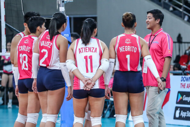 Creamline Cool Smashers in the PVL All-Filipino Cup semifinals. –MARLO CUETO/INQUIRER.net