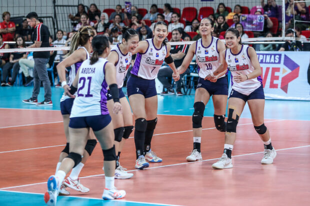 Choco Mucho Flying Titans in the PVL All-Filipino Conference. –MARLO CUETO/INQUIRER.net