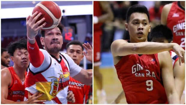 June Mar Fajardo (left photo) and Scottie Thompson knowwhat it takes to win theMVP trophy. —PBA IMAGES