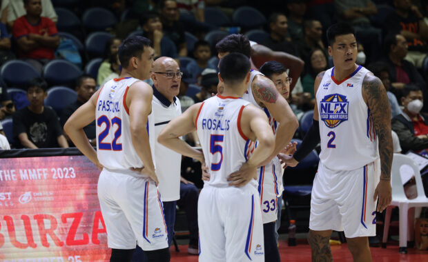 NLEX coach Frankie Lim and Road Warriors in the 2023 PBA Commissioner's Cup.