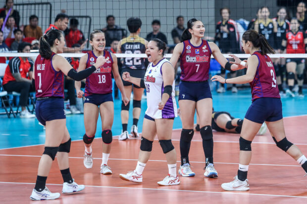 Choco Mucho Flying Titans in the PVL All-Filipino Conference semifinals. 