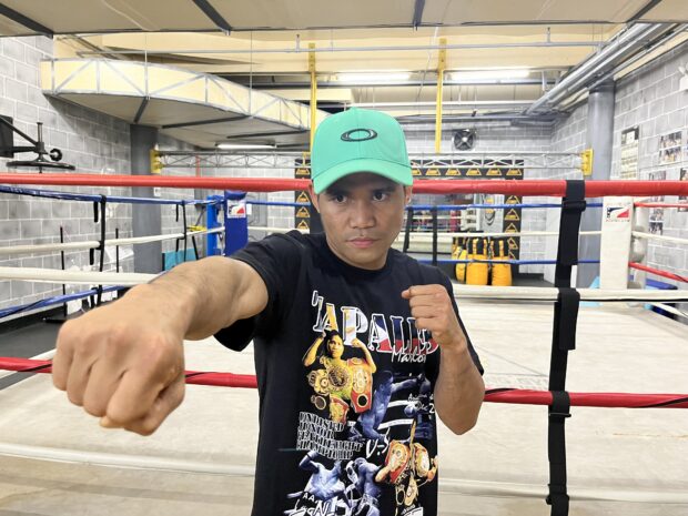 Marlon Tapales after his workout at Shape-Up Boxing Gym in Baguio City. Tapales faces Naoya Inoue for the undisputed super bantamweight title on December 26 in Tokyo, Japan. MARK GIONGCO/INQUIRER.net
