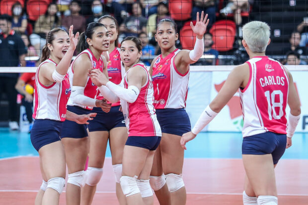 Creamline Cool Smashers in the PVL All-Filipino Cup semifinals.