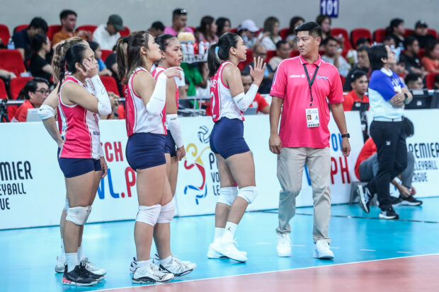 Creamline Cool Smashers in the PVL All-Filipino Cup semifinals. –MARLO CUETO/INQUIRER.net