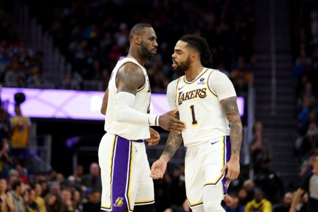 D'Angelo Russell Lakers vs Warriors NBA