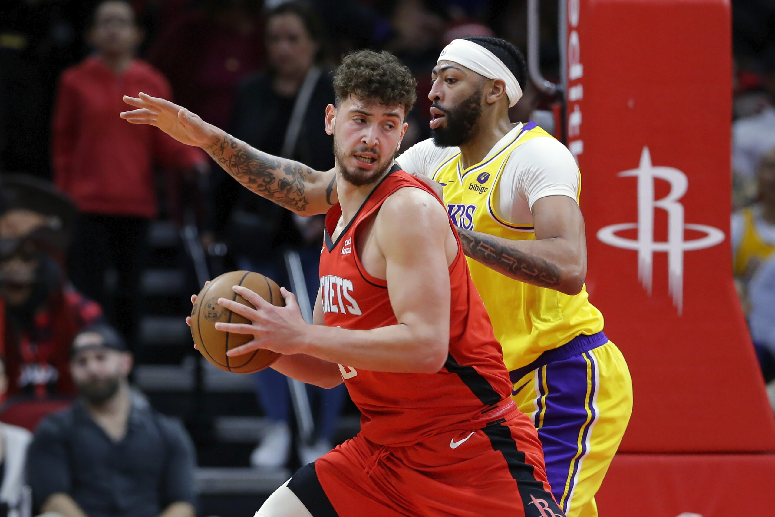 Roket Alberin Sengun vs Lakers, NBA