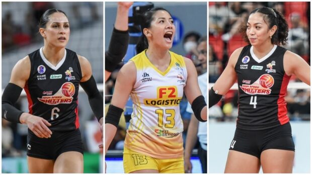 PLDT will now have a lot of attacking talent with Savannah Davison (No. 6) and Jules Samonte (No. 4) welcoming Kim Dy (No. 13)into the fold. —PVL IMAGES