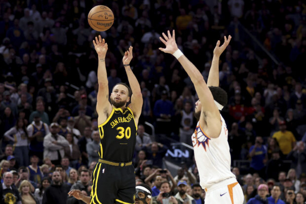 Steph Curry Warriors vs Suns NBA